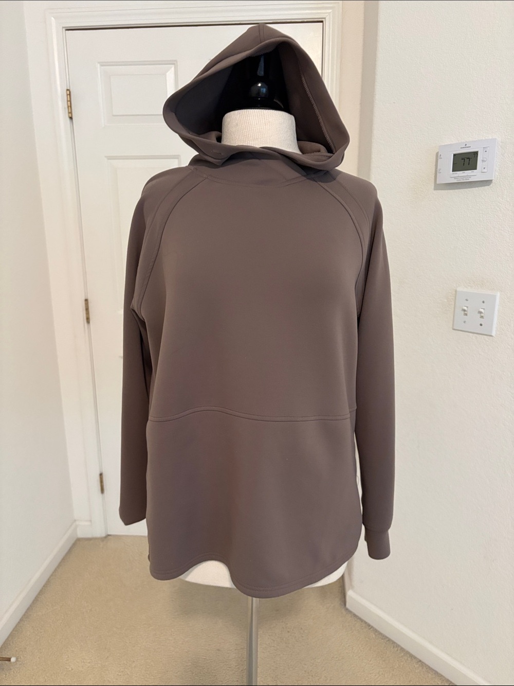 32 Degrees Women's Hoodie Pullover in Taupe Brown